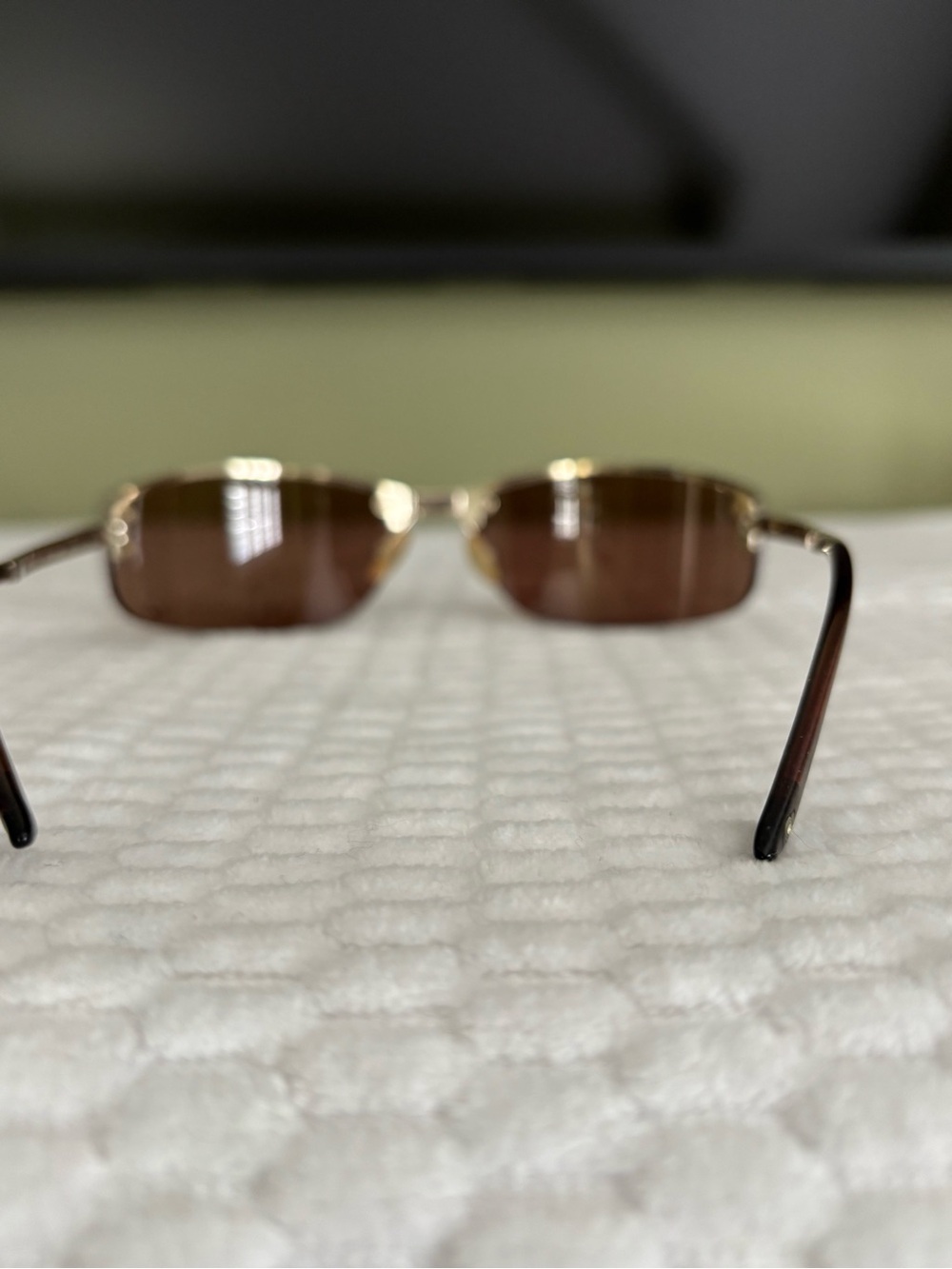 Dior Brown Rimless Sunglasses - Picture 4 of 5